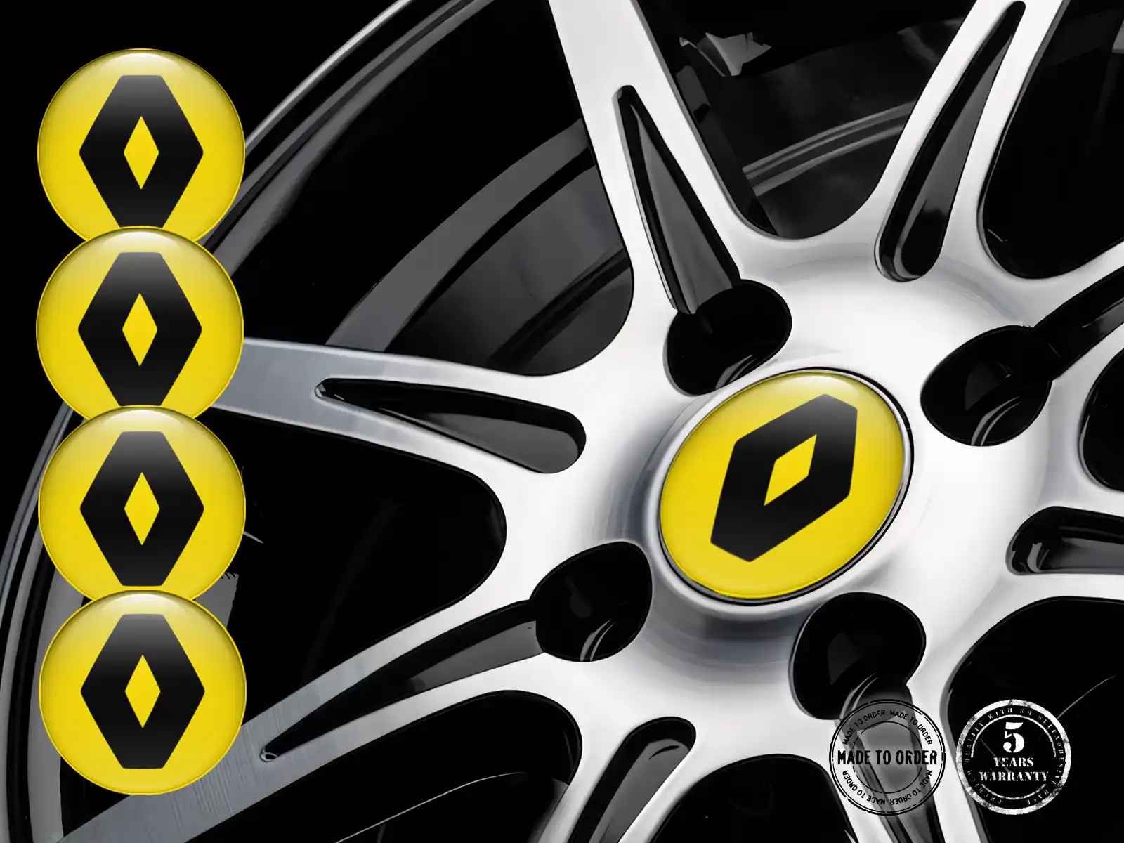 Renault Felgendekor Stil Premium-Dome-Ausgabe